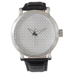 Beige Islamic geometric pattern Watch
