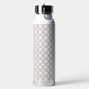 Beige Islamic geometric pattern Water Bottle