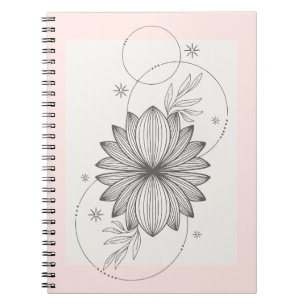 Beige Ivory Minimalist Aesthetic Spiral Photo Notebook