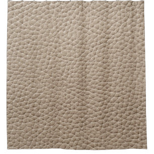 Beige leather texture, seamless background. shower curtain