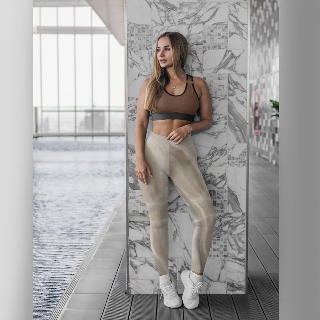 Beige Leggings with a Rose (Creator Uploaded)