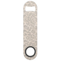 Beige leopard print .