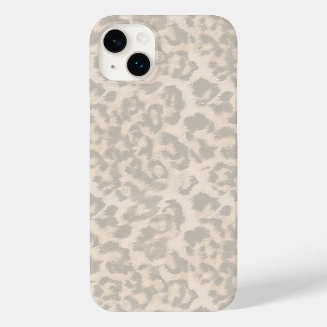 Beige leopard print . Case-Mate iPhone case (Back)