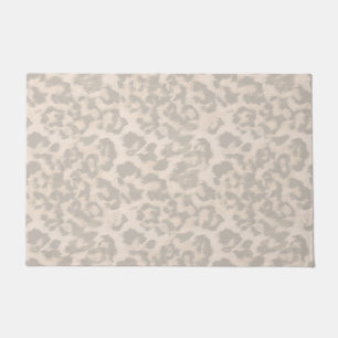 Beige leopard print. doormat