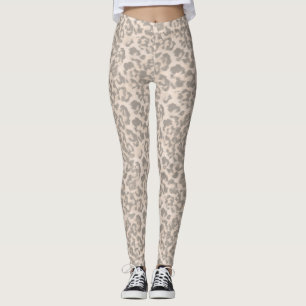 Beige leopard print . leggings
