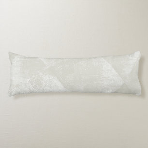 Beige/Light WarmGray Minimal Geometric Ink Texture Body Cushion