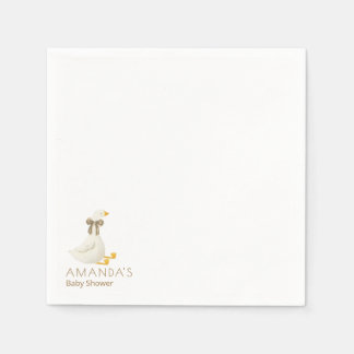 Beige Little Goose Gender Neutral Napkin
