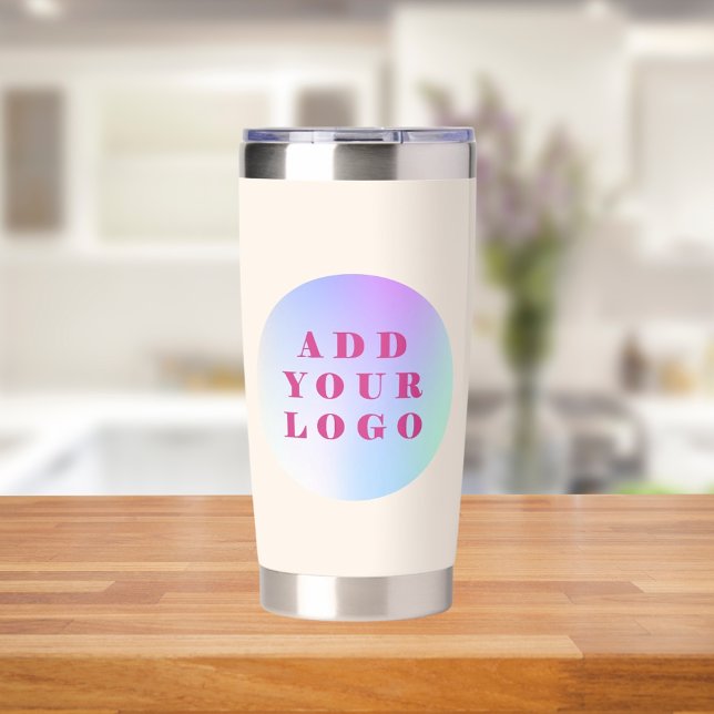 Beige logo business corporate insulated tumbler (Creator Uploaded)