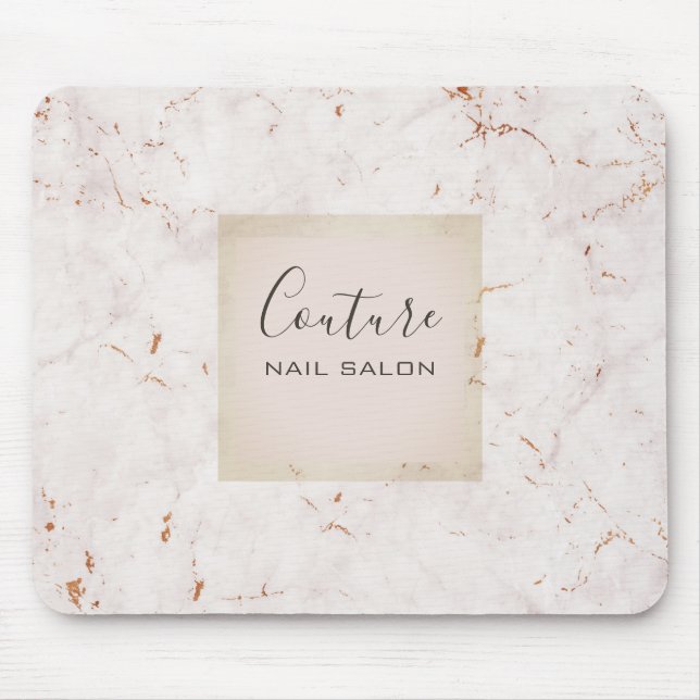 Beige Marble Classic Mouse Mat (Front)
