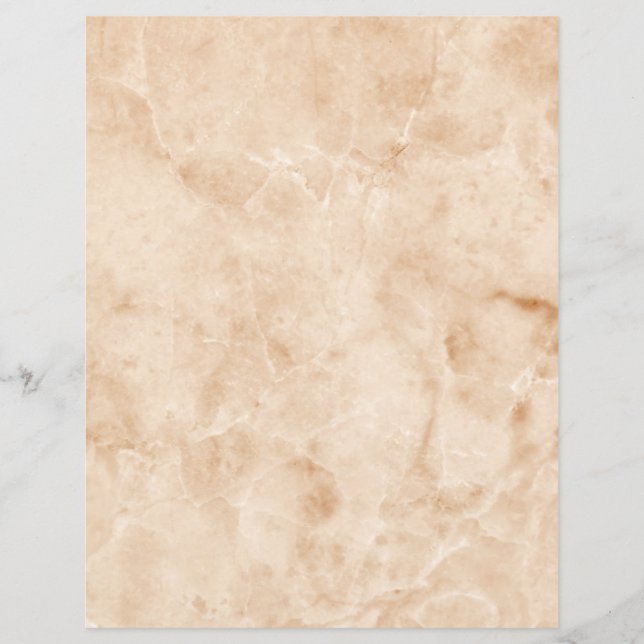 Beige Marble Craft Scrapbook Paper (Front)