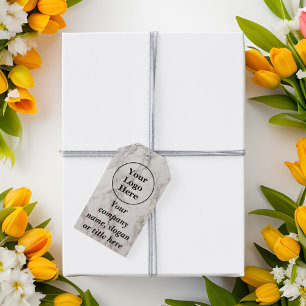 Beige marble gift tags