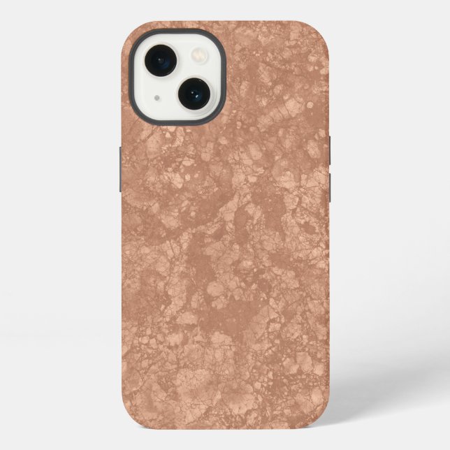 Beige Marble Terrazzo Texture iPhone Case (Back)