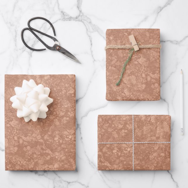Beige Marble Terrazzo Texture  Wrapping Paper Sheet (Front)
