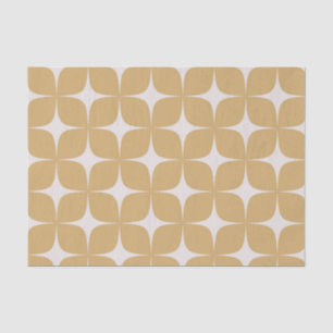 Beige Mid Century Modern Elegant Boho Geometric Tissue Paper