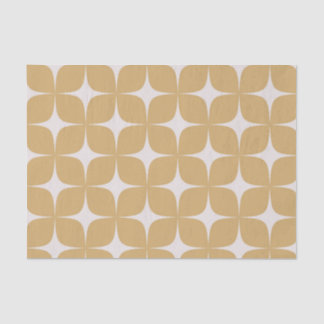 Beige Mid Century Modern Elegant Boho Geometric  Tissue Paper