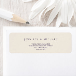 Beige Midnight Purple Minimalist New