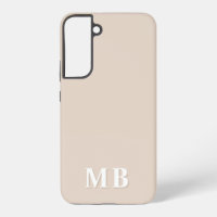 Beige | Minimal Modern Initial Monogram