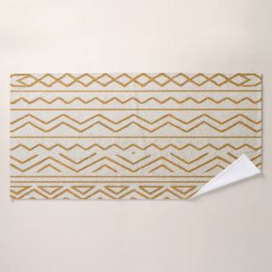Beige Modern Bohemian Style Bath Towel