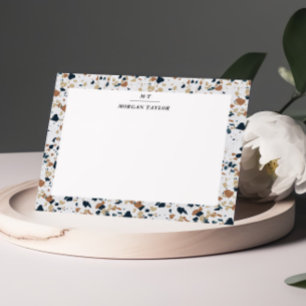 Beige Mosaic Personalised Note Cards