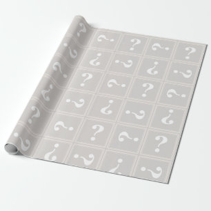 Beige mystery wrapping paper