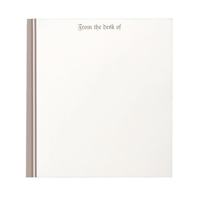 Beige Notepad (Front)