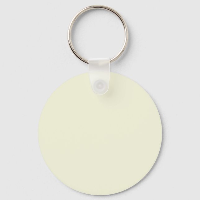 Beige (Off White) F5F5DC - Option to Add Name Key Ring (Front)