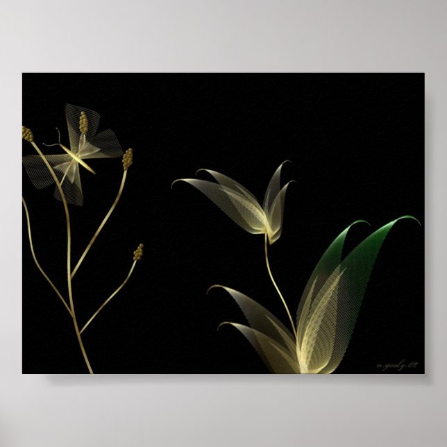 Beige on Black Poster (Front)