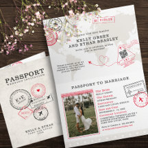 Beige Passport Destination Wedding 