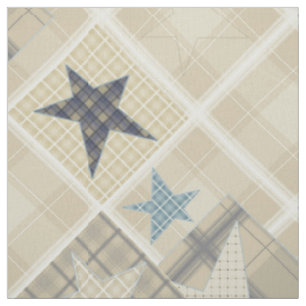 Beige patchwork fabric