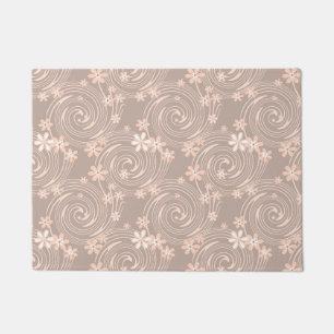 Beige pattern doormat