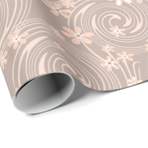 Beige pattern wrapping paper