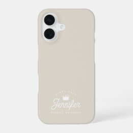 Beige Pilates Princess Trendy Chic iPhone 16 Case