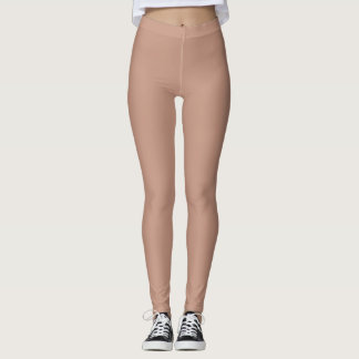 Beige Pink Dance Workout Gym  Leggings