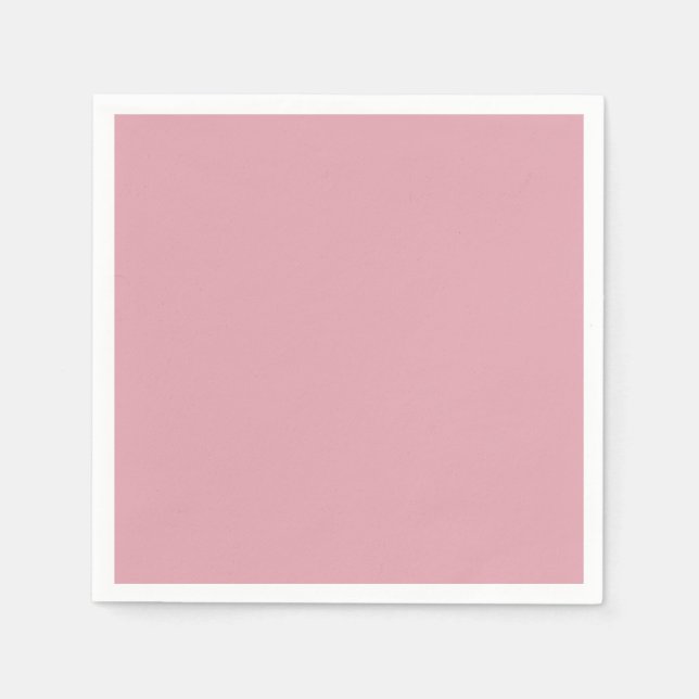 Beige Pink Dusty Antique Rose Colour Background Napkin (Front)