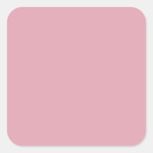 Beige Pink Dusty Antique Rose Colour Background Square Sticker