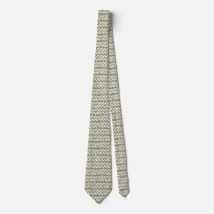 Beige Rope in Sage Background Tie