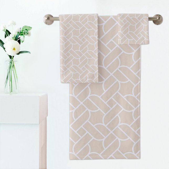 Beige Rope Pattern Towel (Creator Uploaded)