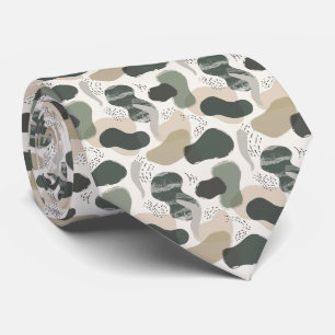 Beige & Sage Green Simple Boho Tie