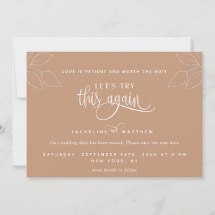 Beige Sand, Let's Try This Again, Love is Patient Save The Date