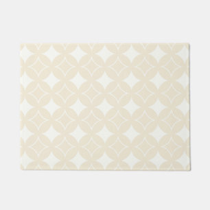 Beige shippo pattern doormat