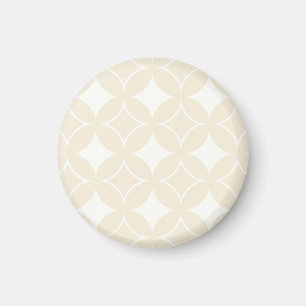 Beige shippo pattern magnet