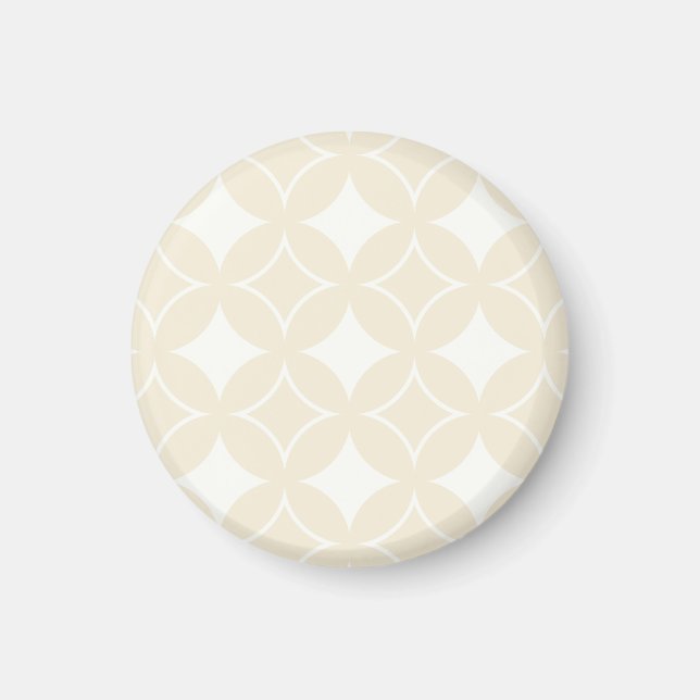 Beige shippo pattern magnet (Front)