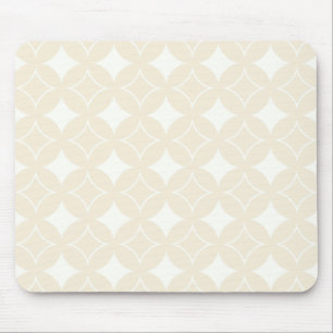 Beige shippo pattern mouse mat