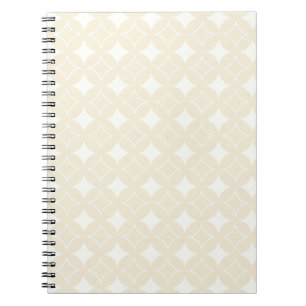 Beige shippo pattern notebook