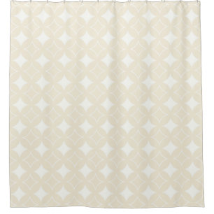 Beige shippo pattern shower curtain