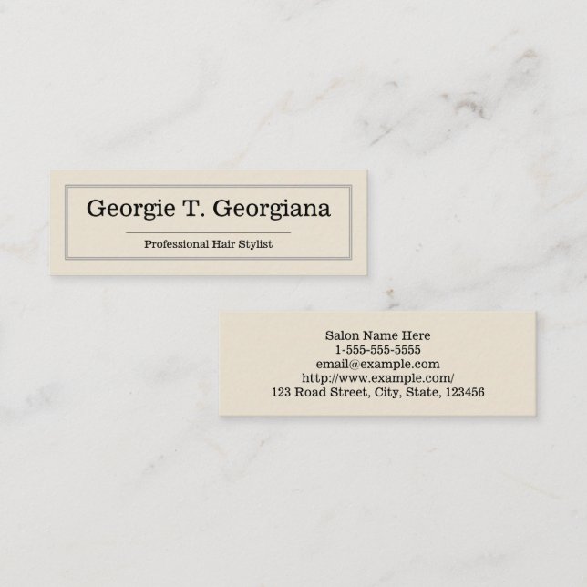 Beige, Simple, Clean, Professional Business Card (Front/Back)