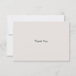 Beige Simple Family Funeral Bereavement Thank You