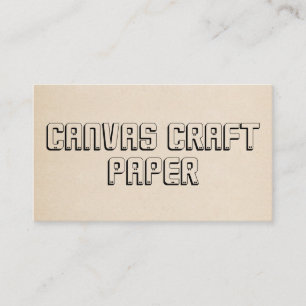 Beige Simple Modern Elegant Craft Business Card