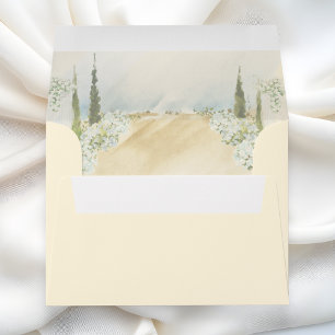 Beige soft Floral garden decor Envelope