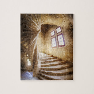 Beige spirl staircase, France Jigsaw Puzzle